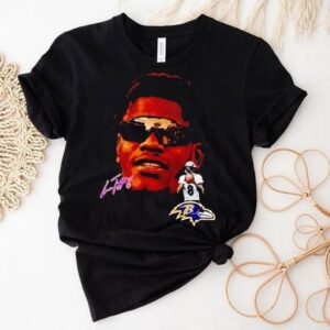 Lamar Jackson Big Face Baltimore Ravens Football Signature Shirt