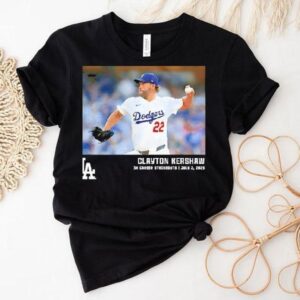 Los Angeles Dodgers Clayton Kershaw Black 3k Career Strikeouts Shirt