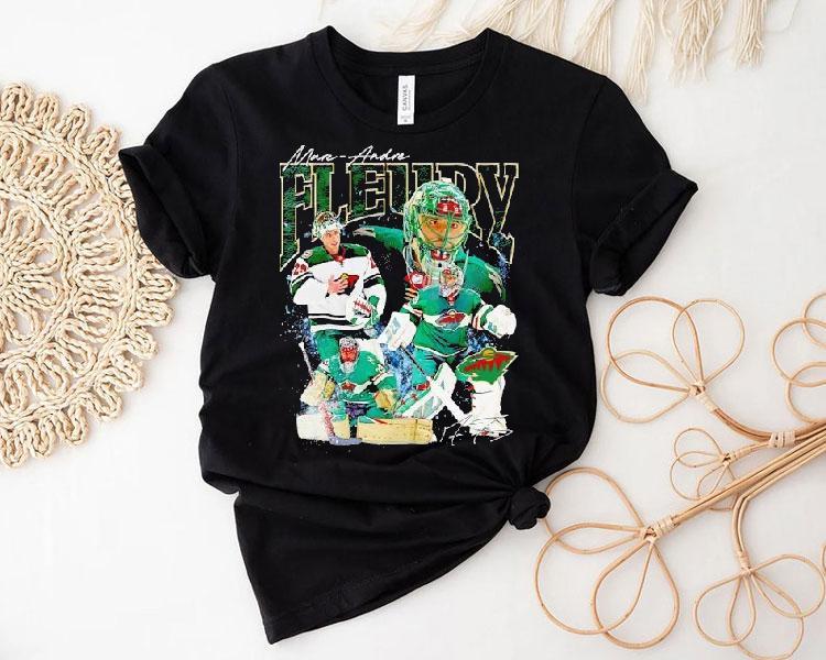Marc-andre Fleury Minnesota Wild Hockey Signature Shirt Marc-andre Fleury Minnesota Wild Hockey Signature Shirt