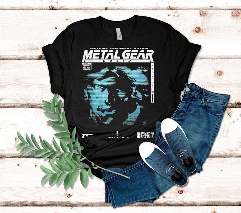 Metal Gear Solid 4 Guns Of The Patriots Tactical Espionage Action Press Start Button Shirt Metal Gear Solid 4 Guns Of The Patriots Tactical Espionage Action Press Start Button Shirt