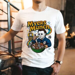 Michael Myers Munch Free Mask Inside Halloween Shirt