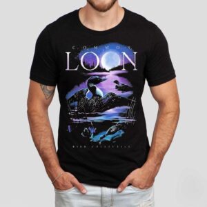 Moonlit Common Loon Bird Collective Shirt