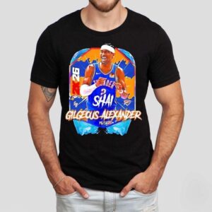 Oklahoma City Thunder Basketball Shai Gilgeous Alexander 2k26 Shirt Oklahoma City Thunder Basketball Shai Gilgeous Alexander 2k26 Shirt