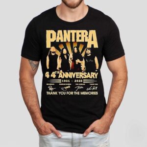 Pantera 44th Anniversary 1981-2025 Signatures Thank You For The Memories Shirt Pantera 44th Anniversary 1981-2025 Signatures Thank You For The Memories Shirt