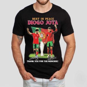 Rest In Peace Diogo Jota And Cristiano Ronaldo Thank You For The Memories Portugal Signatures Shirt