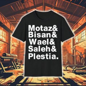 Rima Hassan Wearing Motaz And Bisan And Wael And Saleh And Plestia Shirt