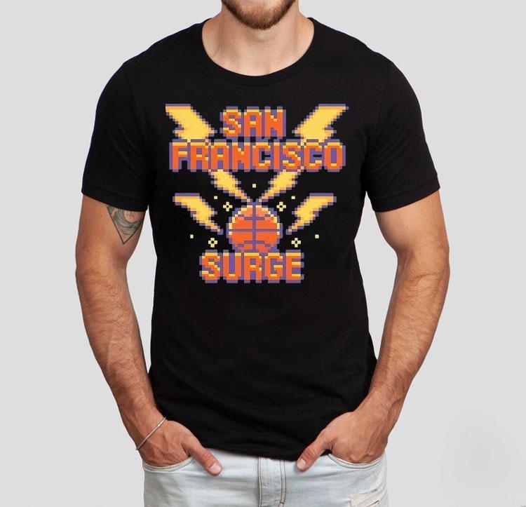 San Francisco Surge Basketball Pixel Shirt San Francisco Surge Basketball Pixel Shirt