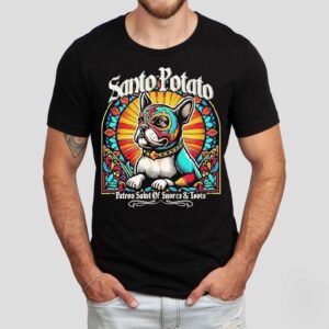 Santo Potato Patron Saint Of Snores And Roots Shirt Santo Potato Patron Saint Of Snores And Roots Shirt