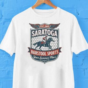 Saratoga X Barstool Sports Crest Your Summer Place Est 1863 Shirt