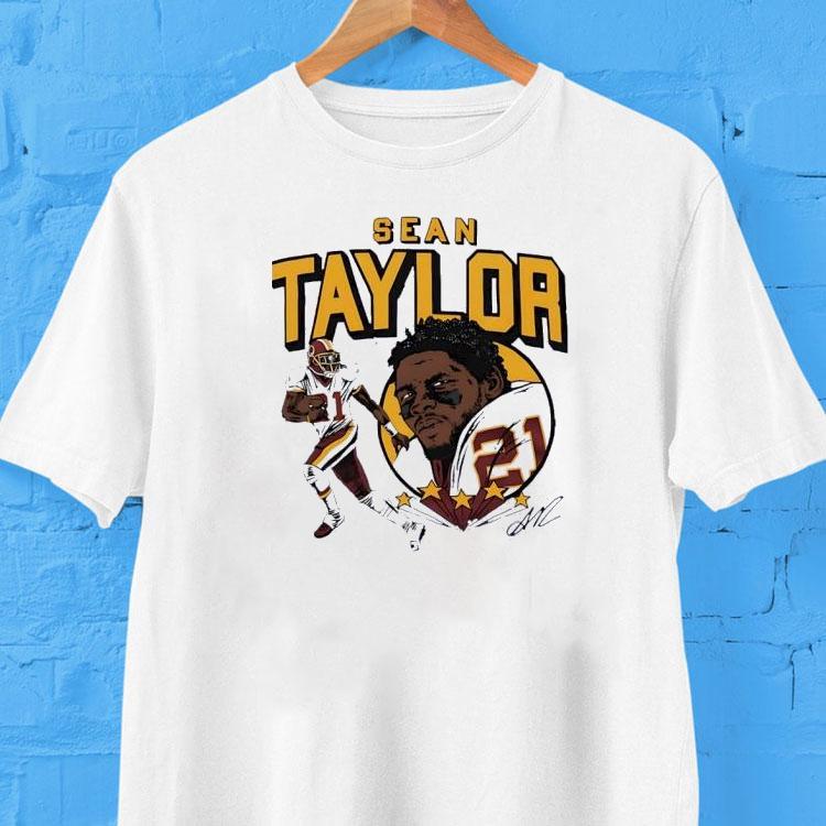 Sean Taylor Washington Commanders Signature Cartoon Shirt Sean Taylor Washington Commanders Signature Cartoon Shirt