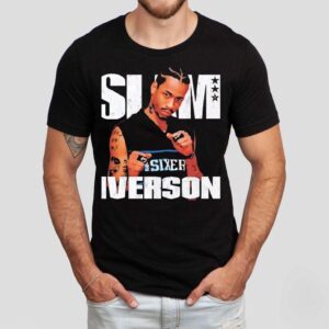 Slam Allen Iverson Philadelphia 76ers Basketball Vintage Shirt Slam Allen Iverson Philadelphia 76ers Basketball Vintage Shirt