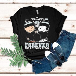 Snoopy And Charlie Brown Las Vegas Raiders Forever Not Just When We Win Shirt Snoopy And Charlie Brown Las Vegas Raiders Forever Not Just When We Win Shirt