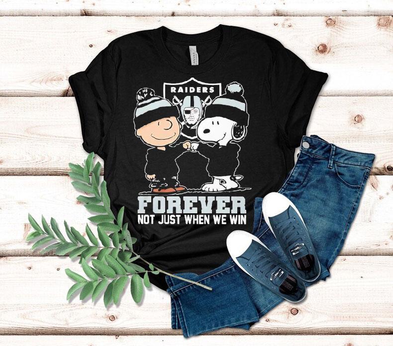Snoopy And Charlie Brown Las Vegas Raiders Forever Not Just When We Win Shirt Snoopy And Charlie Brown Las Vegas Raiders Forever Not Just When We Win Shirt