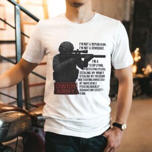 Soldier I’m Not A Republican I’m Not A Democrat I’m A Stop Lying Protecting Pedos Shirt