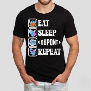 Stitch Eat Sleep Dupont Repeat Shirt