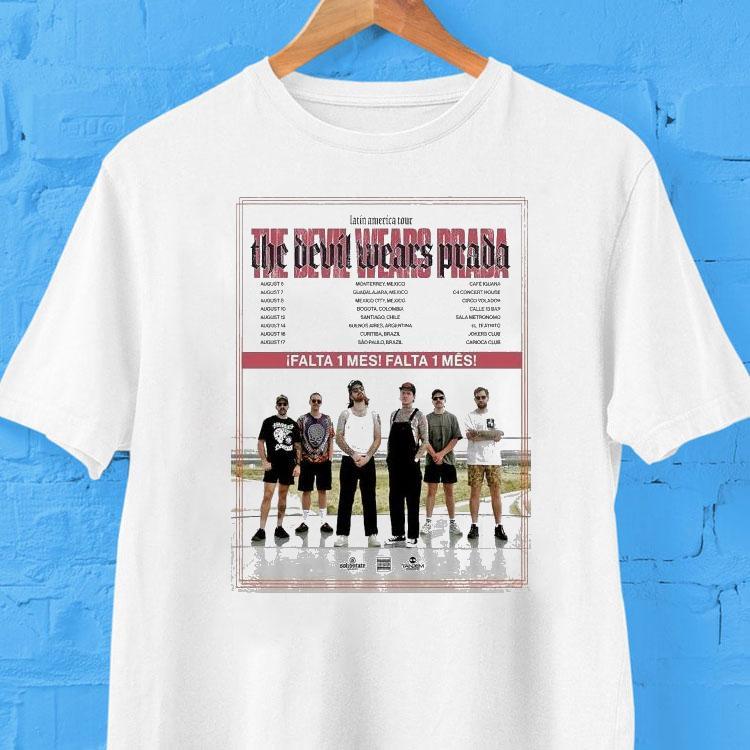 The Devil Wears Prada Latin America Tour 2025 Dates Shirt The Devil Wears Prada Latin America Tour 2025 Dates Shirt
