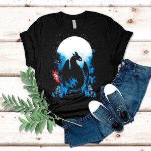 Toothless From How To Train Your Dragon In The Moonlight Shirt