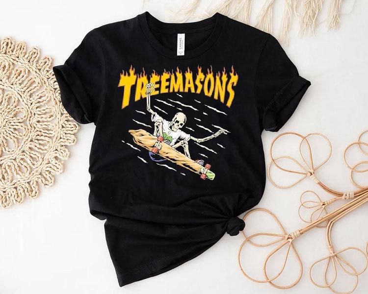 Treemasons Skate Skeleton Shirt Treemasons Skate Skeleton Shirt