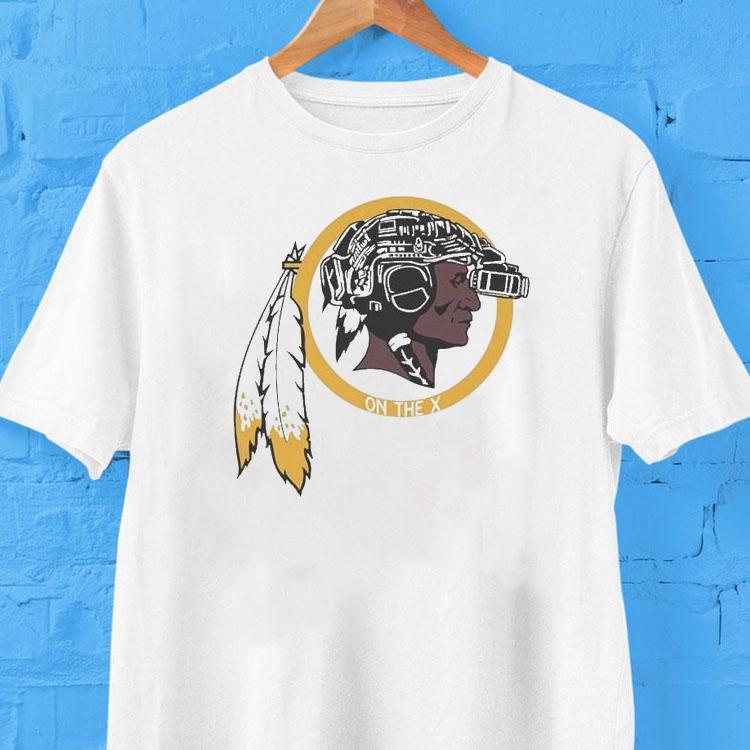 Washington Commanders Redskins On The X Mascot Shirt Washington Commanders Redskins On The X Mascot Shirt