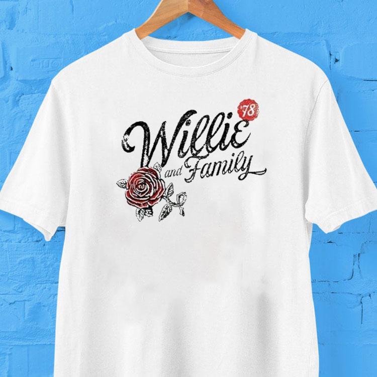 Willie Nelson Willie And Family ’78 Roses Shirt Willie Nelson Willie And Family ’78 Roses Shirt