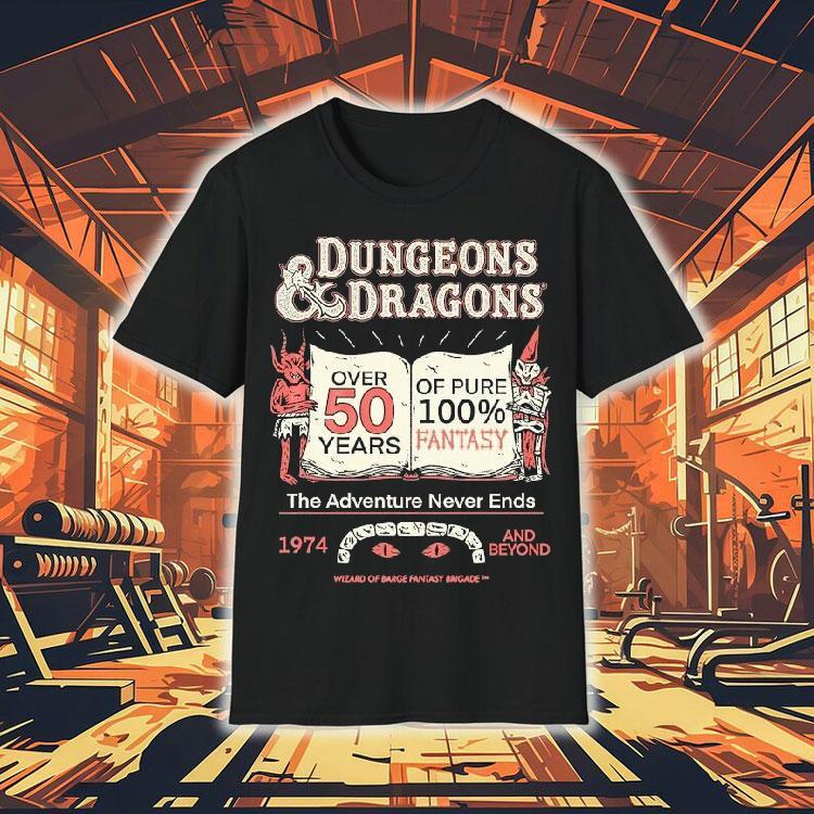 Wizard Of Barge Dungeons And Dragons 50 Years Of Fantasy The Adventure Never Ends 1974 And Beyond Shirt Wizard Of Barge Dungeons And Dragons 50 Years Of Fantasy The Adventure Never Ends 1974 And Beyond Shirt