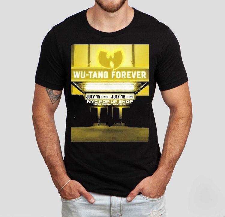 Wu Tang Clan Pop Up At Irving Plaza In New York On July 15 16 2025 Yellow Neon Marquee Shirt Wu Tang Clan Pop Up At Irving Plaza In New York On July 15 16 2025 Yellow Neon Marquee Shirt