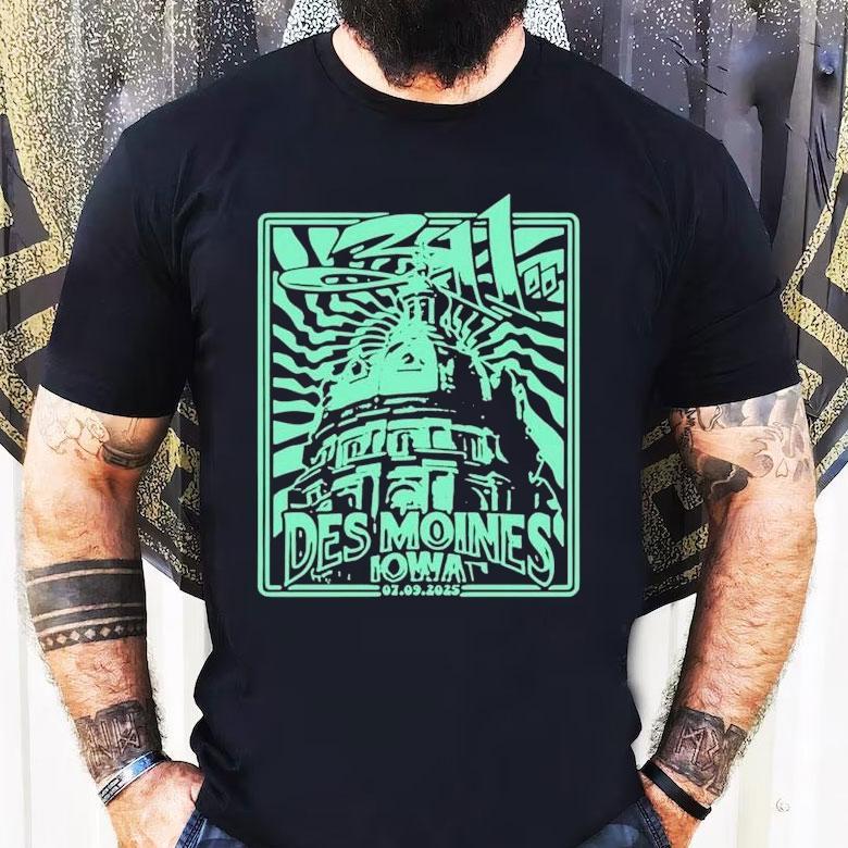 311 July 09 2025 Vibrant Music Hall, Waukee, Ia Shirt 311 July 09 2025 Vibrant Music Hall, Waukee, Ia Shirt