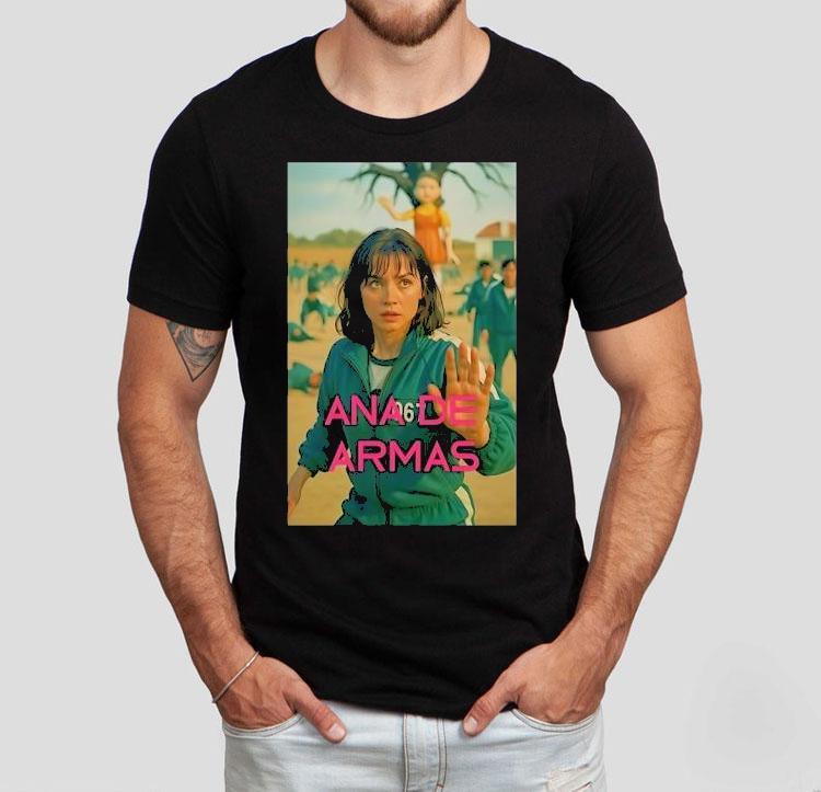 Ana De Armas Squid Game Usa Photo Shirt Ana De Armas Squid Game Usa Photo Shirt