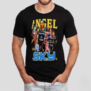 Angel Reese Chicago Sky Basketball Signature Graphic Shirt