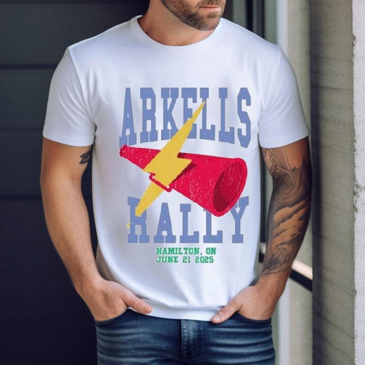 Arkells The Rally Hamilton On June 21 2025 Event Bolt Shirt Arkells The Rally Hamilton On June 21 2025 Event Bolt Shirt