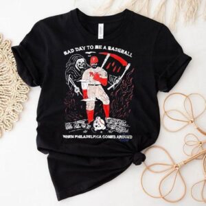 Bad Day To A Baseball When Philadelphia Phillies Comes Around Halloween Shirt