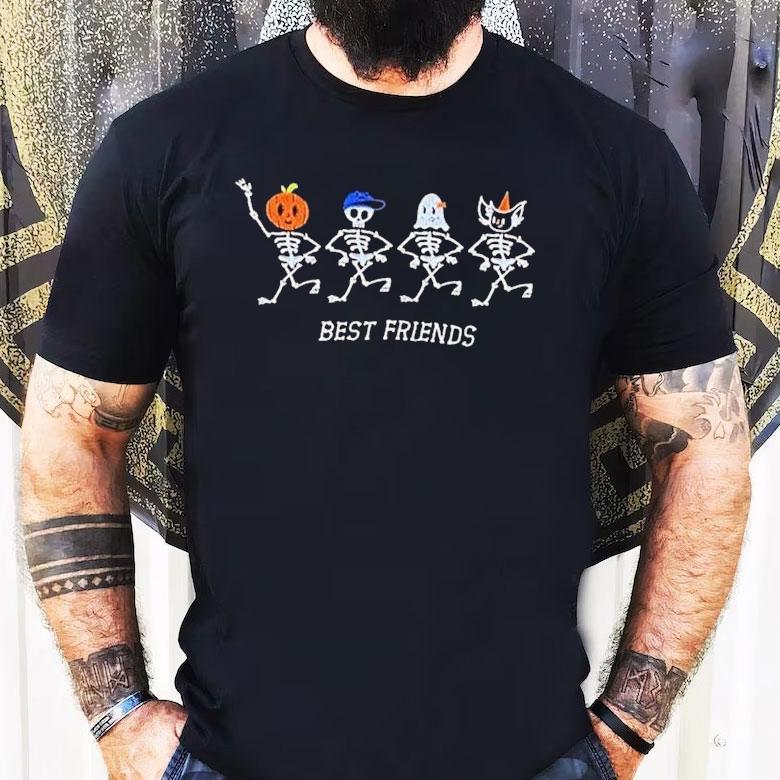 Best Friends Skeletons Halloween Shirt Best Friends Skeletons Halloween Shirt
