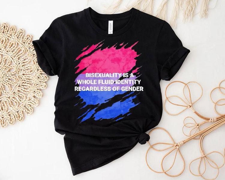 Bisexuality Is A Whole Fluid Identity Regardless Of Gender Shirt Bisexuality Is A Whole Fluid Identity Regardless Of Gender Shirt