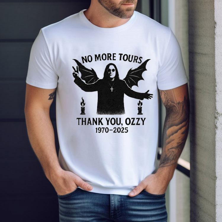 Black Sabbath Ozzy Osbourne No More Tours 1970 2025 Shirt Black Sabbath Ozzy Osbourne No More Tours 1970 2025 Shirt