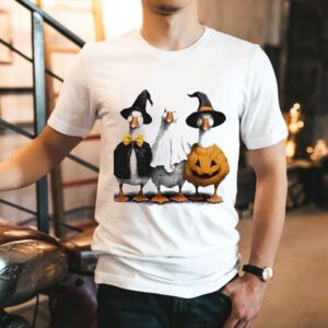 Boo Ghost Goose Witch Halloween Shirt