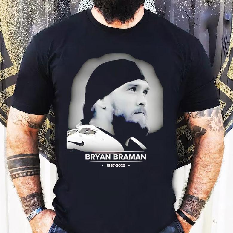 Bryan Braman Philadelphia Eagles 1987 2025 In Memory Shirt Bryan Braman Philadelphia Eagles 1987 2025 In Memory Shirt