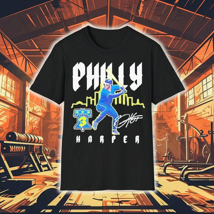 Bryce Harper Philly 3 City Connect Player Autographed Philadelphia Phillies Shirt Bryce Harper Philly 3 City Connect Player Autographed Philadelphia Phillies Shirt