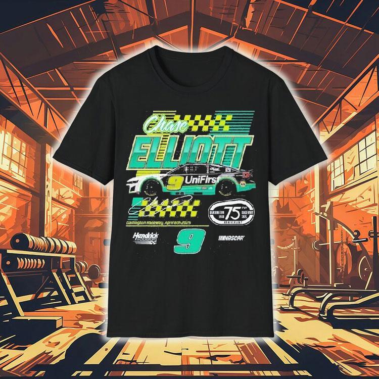 Chase Elliott #9 Unifirst Darlington Raceway 2025 Hendrick Motorsports Nascar Shirt Chase Elliott #9 Unifirst Darlington Raceway 2025 Hendrick Motorsports Nascar Shirt