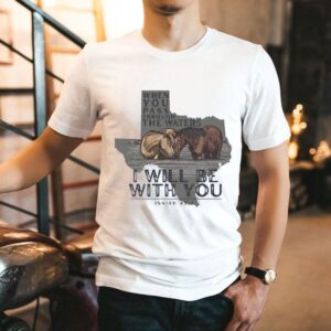 Couple Horse Texas When You Pass Through The Waters I Will Be With You Shirt