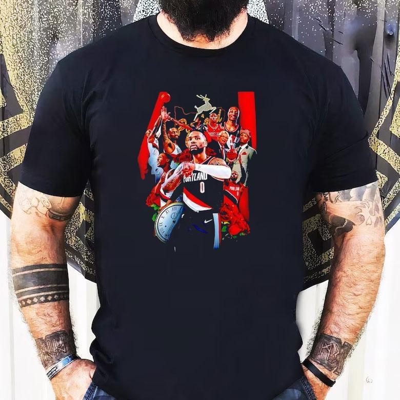 Damian Lillard Watch Portland Trail Blazers Basketball Shirt Damian Lillard Watch Portland Trail Blazers Basketball Shirt