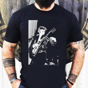 David Bowie Smiling Guitar Shirt