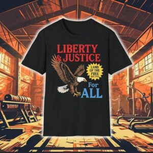 Eagle Liberty And Justice For All Tshirt