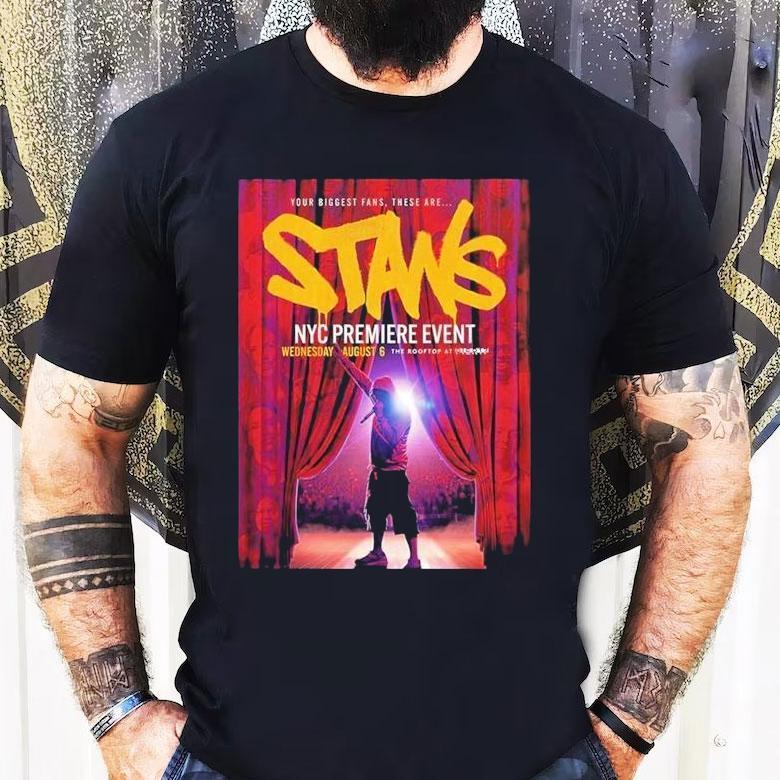 Eminem Stans At Pier 17 In New York Ny On August 6 2025 Premiere Event Hip Hop Theme Shirt Eminem Stans At Pier 17 In New York Ny On August 6 2025 Premiere Event Hip Hop Theme Shirt