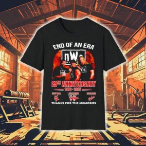 End Of An Era Nwo 29th Anniversary 1996-2025 Thanks For The Memories Signatures Shirt
