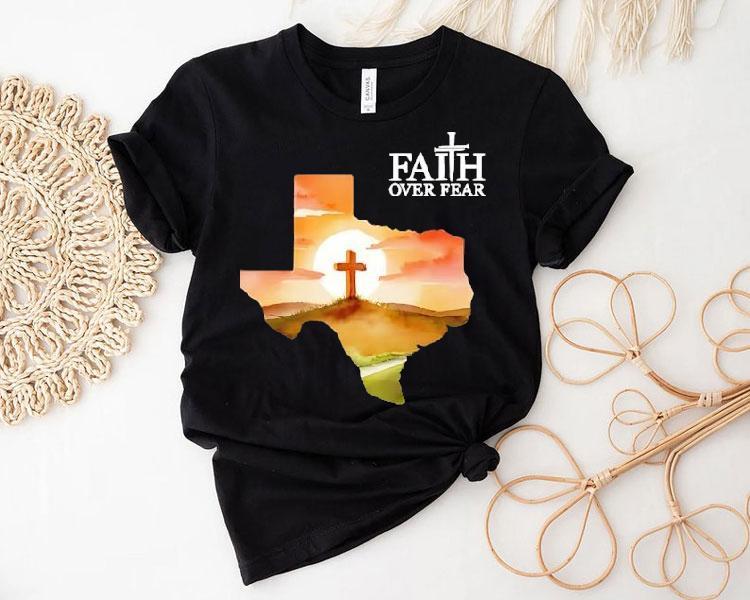 Faith Over Fear Print Shirt Faith Over Fear Print Shirt