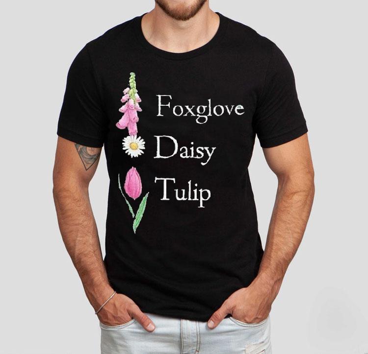 Floral Fdt Foxglove Daisy Tulip Shirt Floral Fdt Foxglove Daisy Tulip Shirt