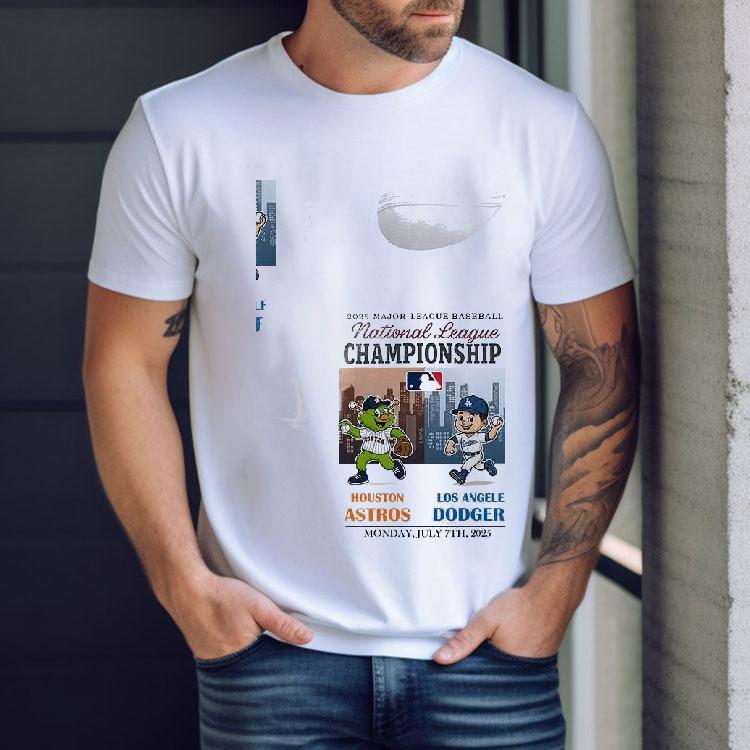 Houston Astros Vs Los Angeles Dodgers National League Championship Mascots Shirt Houston Astros Vs Los Angeles Dodgers National League Championship Mascots Shirt