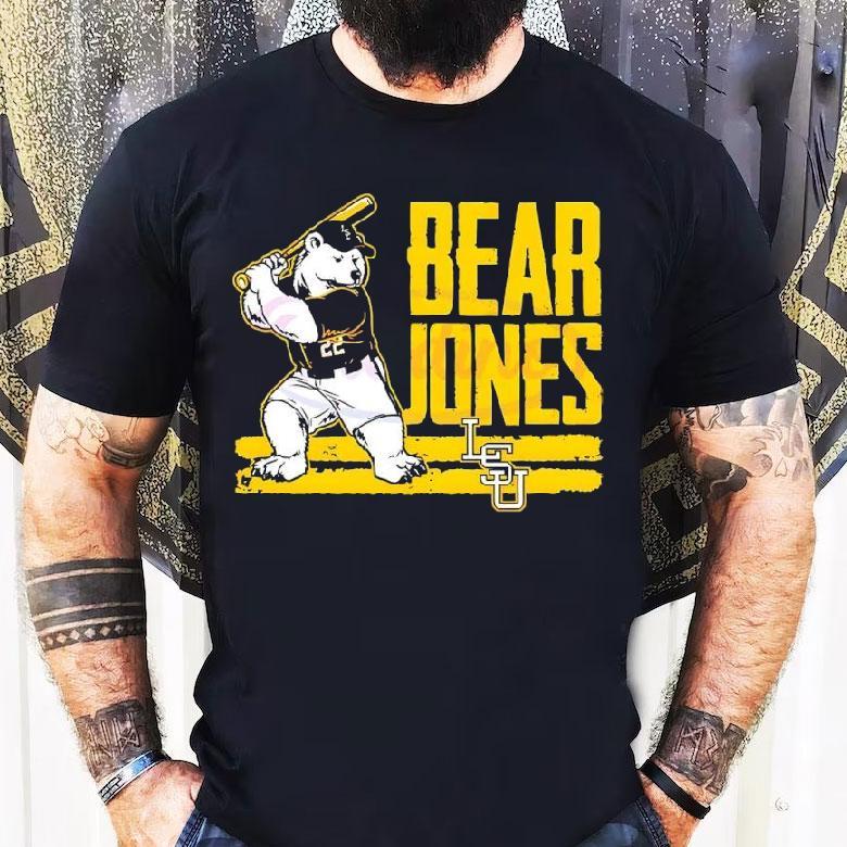Jared Jones Bear Lsu Baseball Mascot Shirt Jared Jones Bear Lsu Baseball Mascot Shirt
