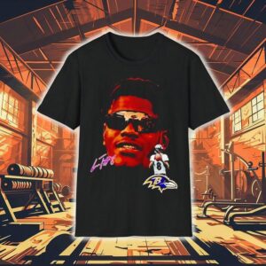 Lamar Jackson Big Face Baltimore Ravens Football Signature Shirt