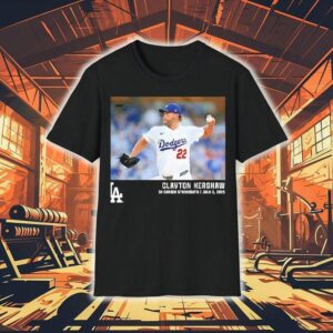 Los Angeles Dodgers Clayton Kershaw Black 3k Career Strikeouts Shirt